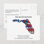 Florida State Moving Announcement-kaarten Briefkaart (Voorkant / Achterkant)