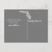 FLORIDA State Moving Announcement Post Card Aankondigingskaart (Achterkant)