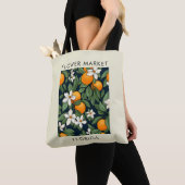 Florida State Oranje bloesem bloemenmarkt Tote Bag (Dichtbij)