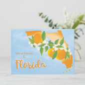 Florida State Oranje Blossom Moving New Address Aankondiging (Staand voorkant)