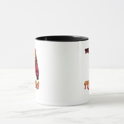 Florida State Outline Palm Trees Tattoo Style Mok (Midden)