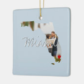 Florida State Photo insert and town name Keramisch Ornament (Links)