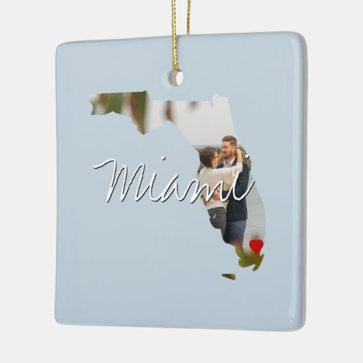 Florida State Photo insert and town name Keramisch Ornament (Links)
