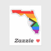 Florida State Pride LGBTQ Progress Pride Sticker (Vel)