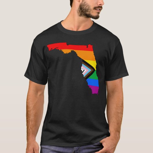 Florida State Pride LGBTQ Progress Pride T-shirt (Voorkant)