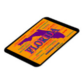 Florida State Pride Map Silhouette Magneet (Linkerzijde)