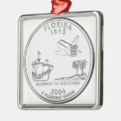 Florida State Quarter Metalen Ornament (Links)