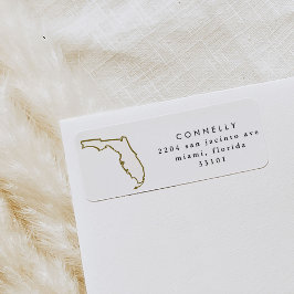 Florida State Return-adreslabels Etiket