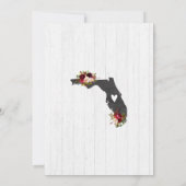 Florida State Rustieke Baby shower Invitation Kaart (Achterkant)