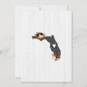 Florida State rustieke verjaardagsfeestuitnodiging Kaart (Achterkant)