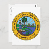 Florida State Seal Briefkaart (Voorkant / Achterkant)