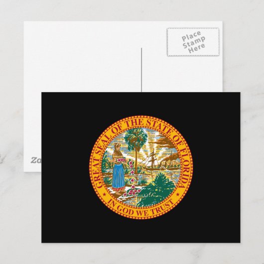 Florida State Seal Briefkaart (Voorkant / Achterkant)