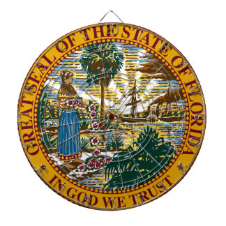 Florida State Seal Dartbord