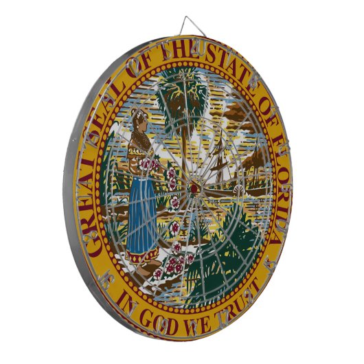 Florida State Seal Dartbord (Voorkant Links)