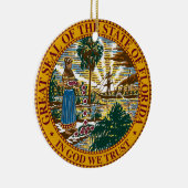 Florida State Seal Keramisch Ornament (Rechts)