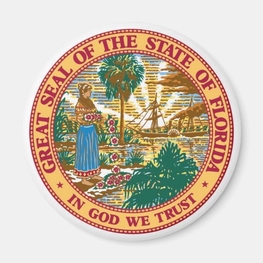Florida State Seal Magneet (Voorkant)