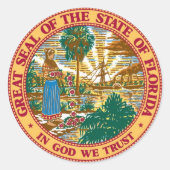 Florida State Seal Stickers (Voorkant)