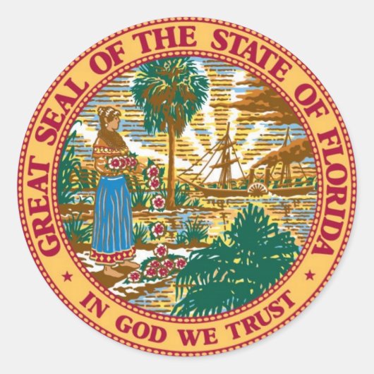 Florida State Seal Stickers (Voorkant)