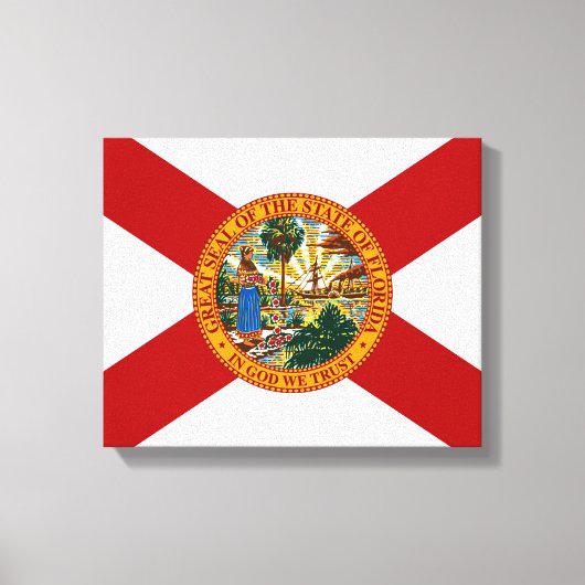 Florida State Vlag Canvas Print (Voorkant)