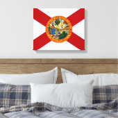 Florida State Vlag Canvas Print (Insitu (Slaapkamer))