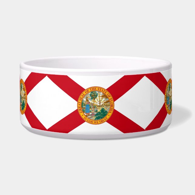 Florida State Vlag Pet Bowl Voerbakje (Links)