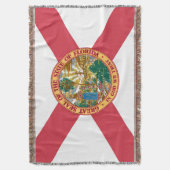 Florida State Vlag Print Patriottisch Deken (Voorkant Verticaal)
