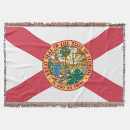Florida State Vlag Print Patriottisch Deken