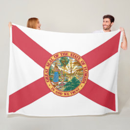 Florida State Vlag Print Patriottisch Fleece Deken