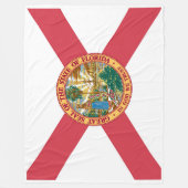 Florida State Vlag Print Patriottisch Fleece Deken (Voorkant)