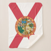 Florida State Vlag Print Patriottisch Sherpa Deken (Voorkant)