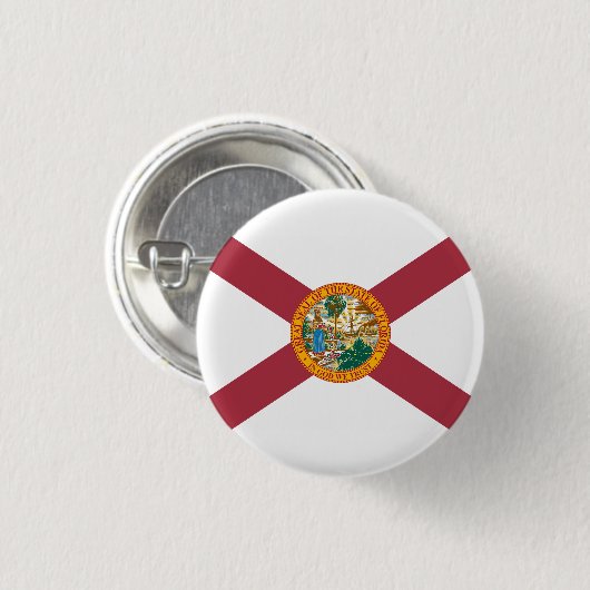Florida State Vlag USA Ronde Button 3,2 Cm (Voorkant /achterkant)