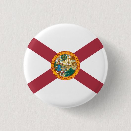 Florida State Vlag USA Ronde Button 3,2 Cm (Voorkant)