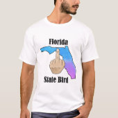 Florida State vogel T-shirt middelvinger kleur (Voorkant)