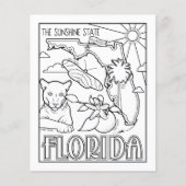 Florida State Vorm en feiten Kleurplaat Flyer (Voorkant)