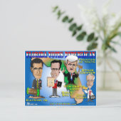 Florida stemt over 4 republikeinen briefkaart (Staand voorkant)