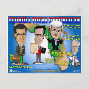 Florida stemt over 4 republikeinen briefkaart