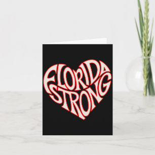 Florida Sterk Hart Staat Stolz Tygraphy T-shirt Kaart