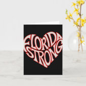 Florida Sterk Hart Staatstrots Tygraphy T-shirt Kaart (Gele Bloem)