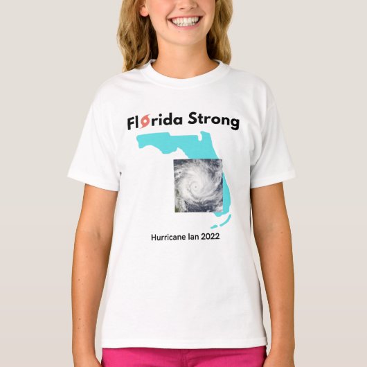 Florida Sterke orkaan Ian 2022 Survivor T-shirt (Voorkant)
