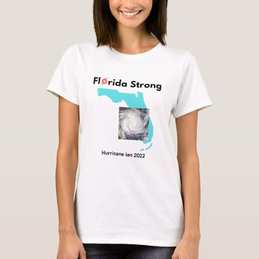 Florida Sterke orkaan Ian 2022 Survivor T-shirt (Voorkant)