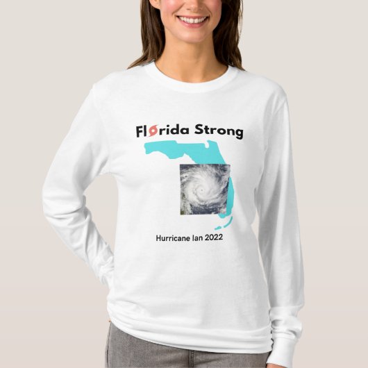 Florida Sterke orkaan Ian 2022 Survivor T-shirt (Voorkant)