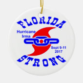 Florida Sterke orkaan Irma Keramisch Ornament (Voorkant)
