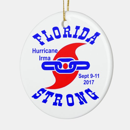 Florida Sterke orkaan Irma Keramisch Ornament (Links)