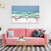 Florida sterns op witte zandige Florida-strand Canvas Afdruk (Insitu (Woonkamer))
