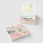 Florida Stone Coaster  Stenen Onderzetter (Zijkant)