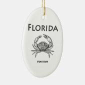 Florida Stone Crab Keramisch Ornament (Rechts)
