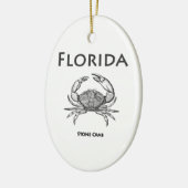 Florida Stone Crab Keramisch Ornament (Links)