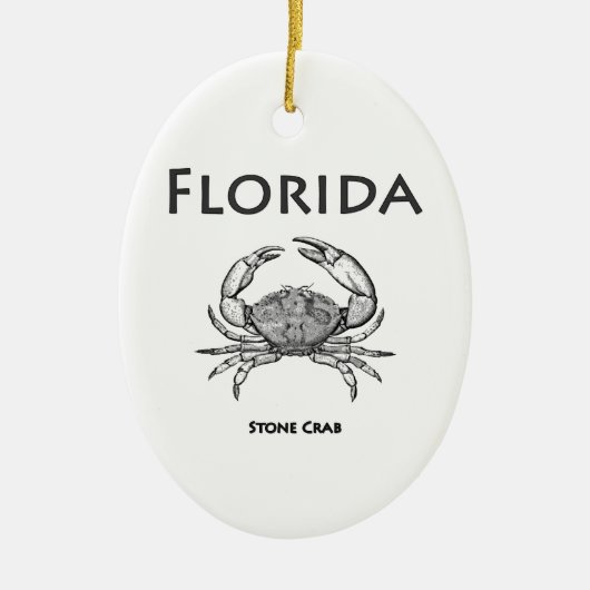 Florida Stone Crab Keramisch Ornament (Voorkant)