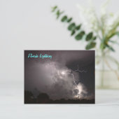 Florida Storm Lightning Briefkaart (Staand voorkant)