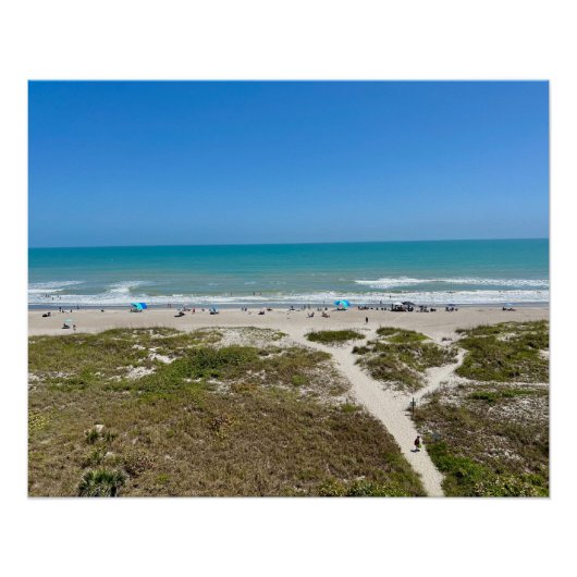 Florida Strand Foto Cocoa Beach Florida Perfect Poster (Voorkant)